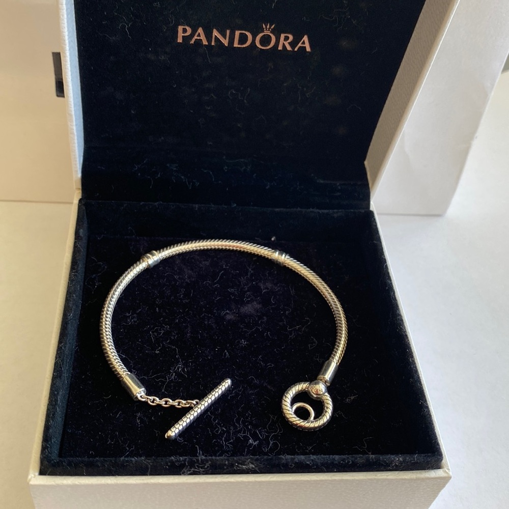 Pandora moments T-Bar snake chain bracelet